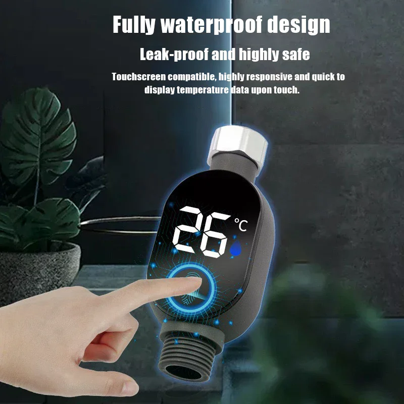 

Shower Head Thermometer Shower Accessory Display Home Water Temperature Gauge