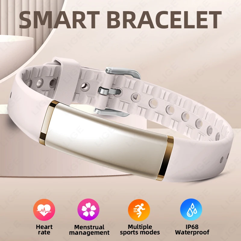 

Смарт-часы LIGE с монитором сердечного ритма и измерением давления, без экрана, умный браслет для мужчин, фитнес-трекер, водонепроницаемые многофункциональные часы для женщин