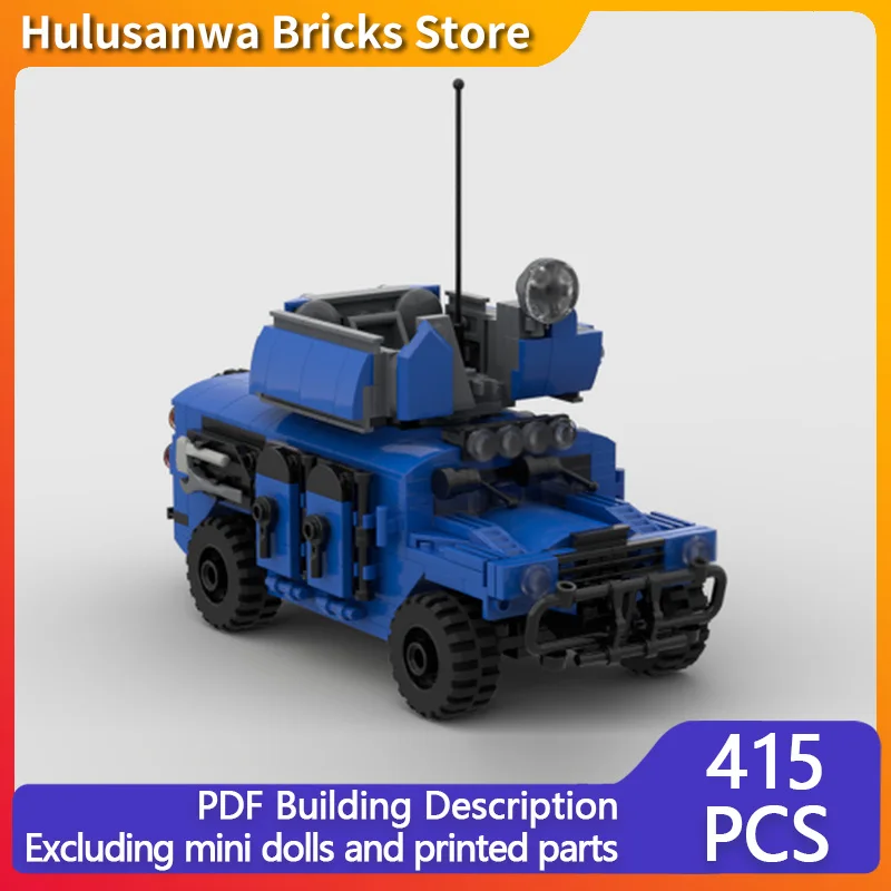 

Популярная игровая модель MOC, строительные кирпичи, военный внедорожник, модульная технология, подарки, праздник, сборка, детские игрушки, костюм