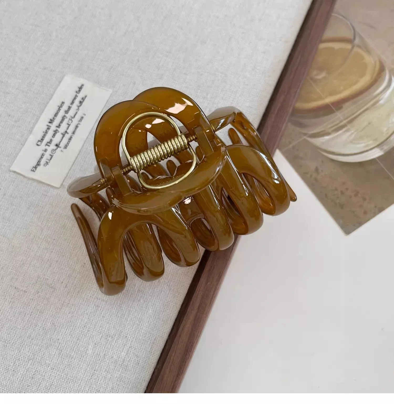 Vintage-Design, Kürbis-Haarklammer für Damen, Kopfbedeckung, Hai-Clip, Stirnband, Haarnadel, geeignet für den täglichen Gebrauch, Haar-Accessoires – Detail 8