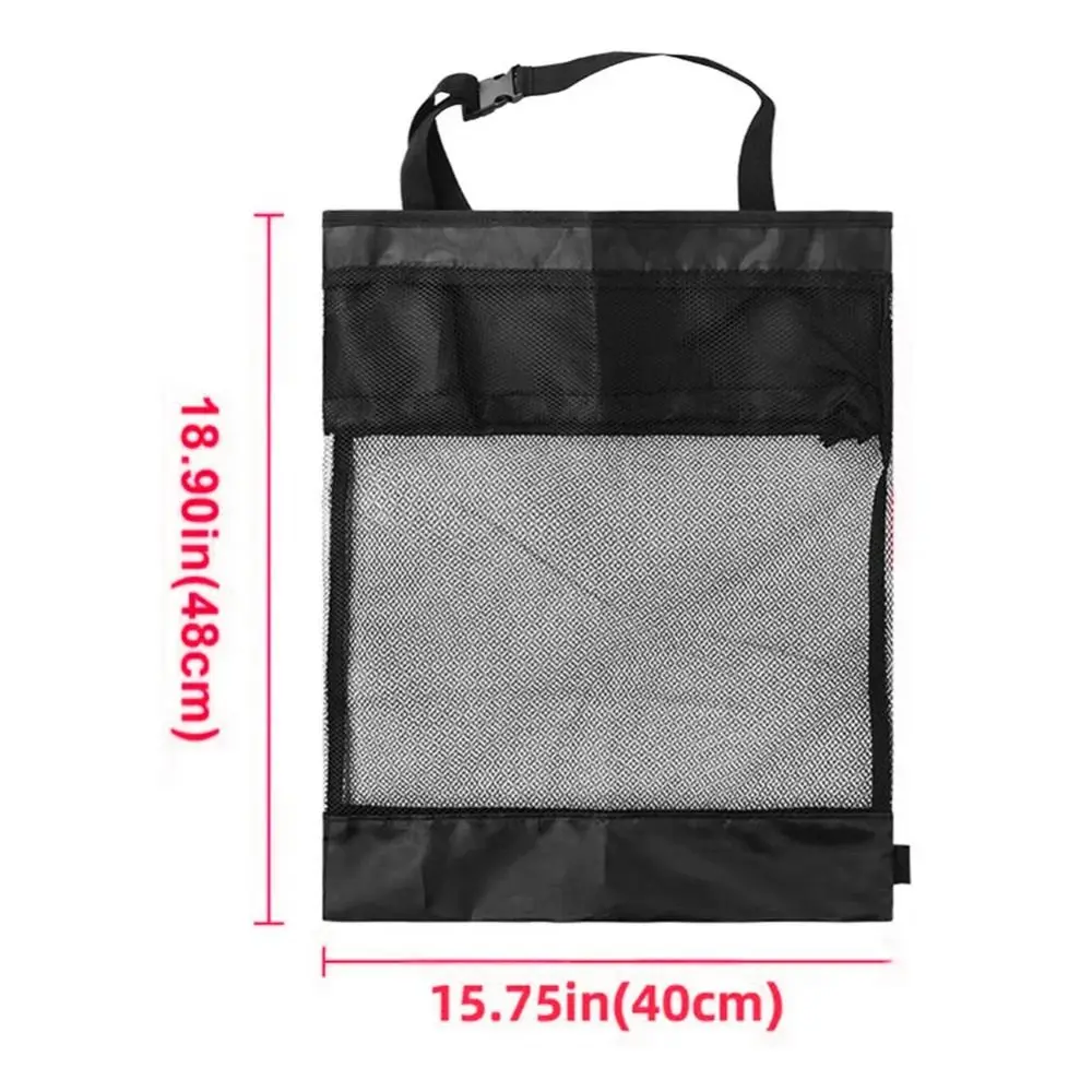Mesh Bag Golf Cart Storage Bag Large Capacity Nylon Golf Ball Drawstring Pouch Cute Practical Black Golf Ball Container