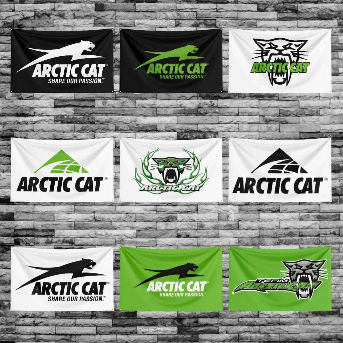 3x5 Ft Arctics Cats Flag Polyester Digital Printing Banner for Garage Wall Art Out Door Decoration With Brass Grommets