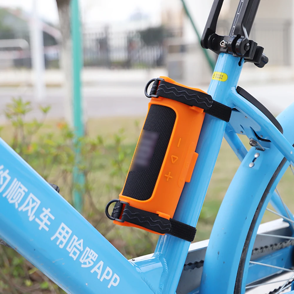 Soporte de protección de altavoz de bicicleta para JBL FLIP7, funda protectora, soporte de correa, funda de carcasa portátil con tapa 7, Estuche de transporte para exteriores