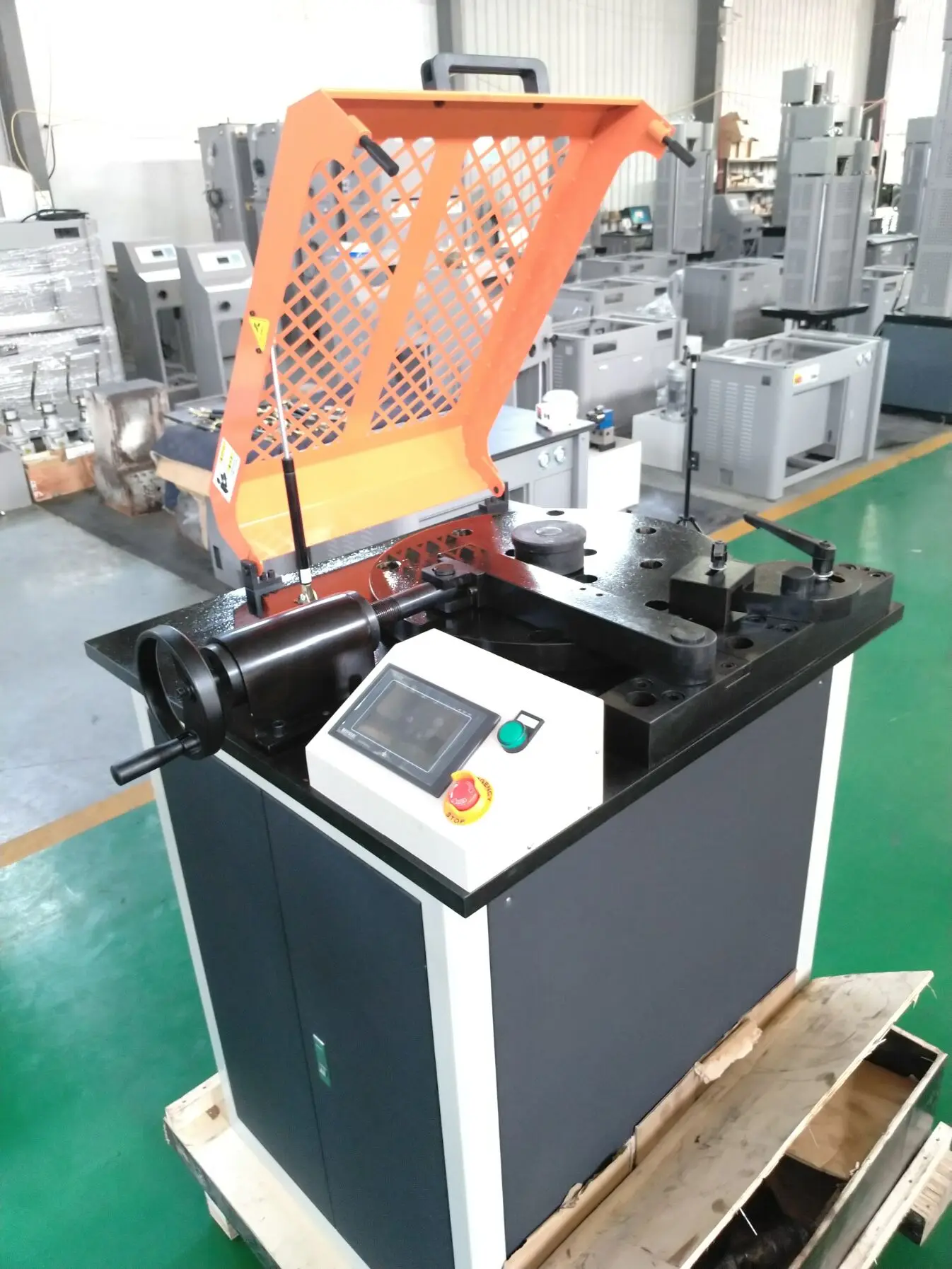 GW-50B ASTM615-89 50mm Steel Rebar positive negative bending strength testing machine