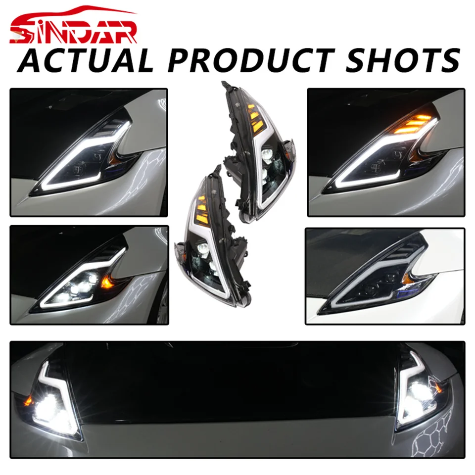 日産370ZフェアレディZ Z34（2009-2021）用SINDARオートLEDヘッド