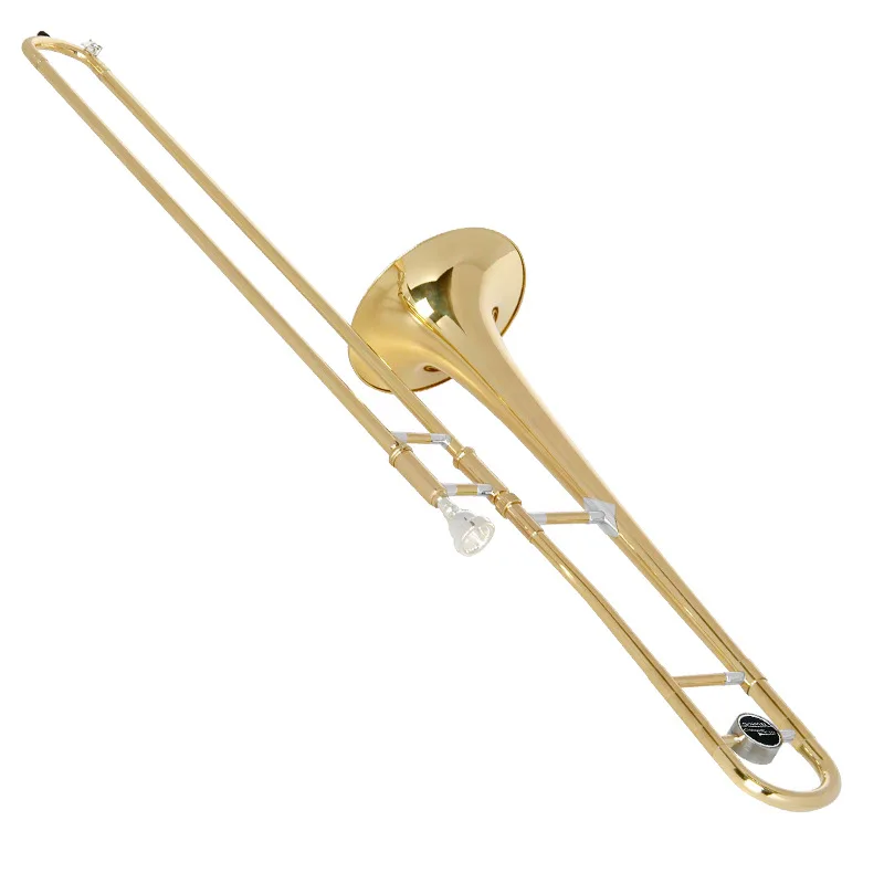 

Hooqu Wholesale Professional Instrument Gold Trombone Tenor Trombone For Sale