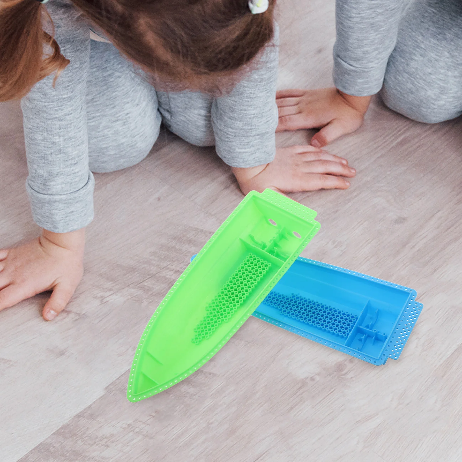 1 مجموعة 1 مجموعة Diy قارب عدة مكونات الهيكل الرئيسي الجذعية التعليمية بناء مجموعة للأطفال دائم مجداف بلاستيكي يخت-قارب صنع