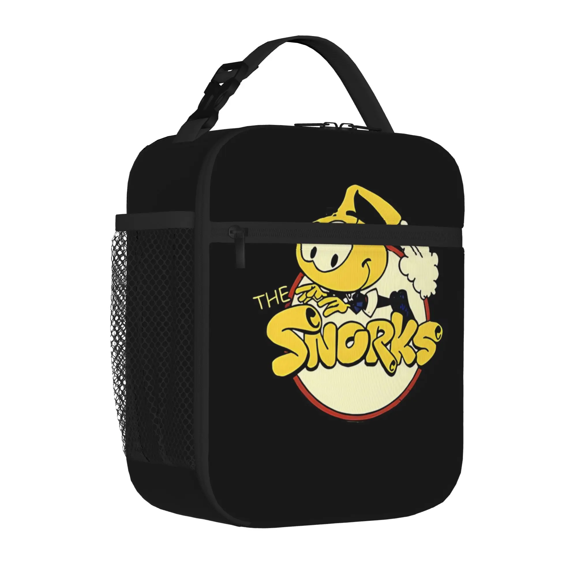 1 Piece Portable Lunch Container bubble cartoon Zipper Closure Durable Pocket The Snorks For Lunch Box Bag