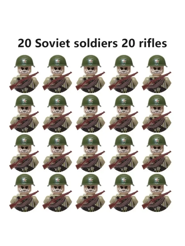 20 figurek żołnierzy, prezenty i zabawki z ZSRR, Stanów Zjednoczonych, Wielkiej Brytanii, Francji, Japonii, Kanady i Włoch. — 2