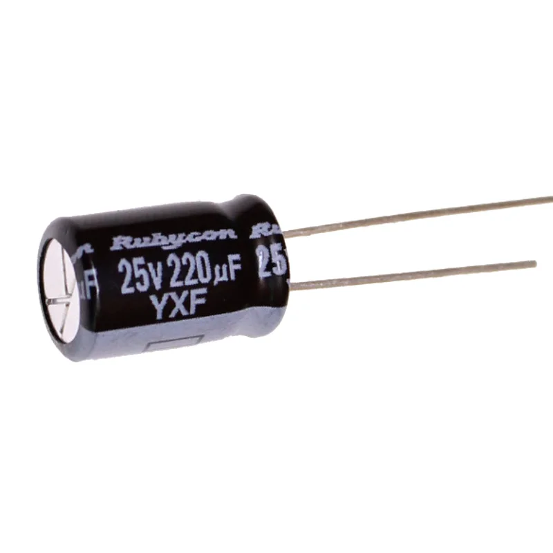 

20PCS YXF Rubycon Electrolytic capacitor 220UF 25V Japan capacitor 25V220UF 8X11.5 HE high frequency
