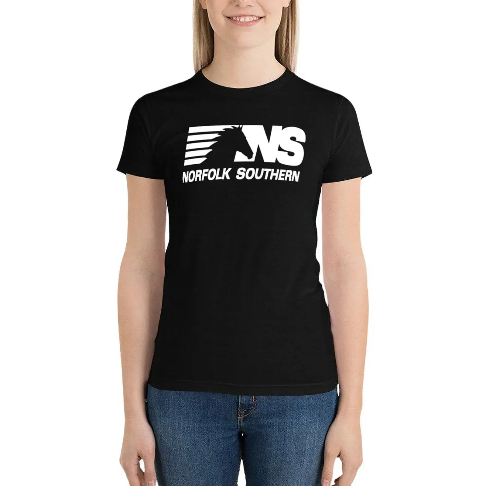 

Norfolk Southern Railway T-Shirt Aesthetic clothing summer top vintage clothes western t shirts for Women