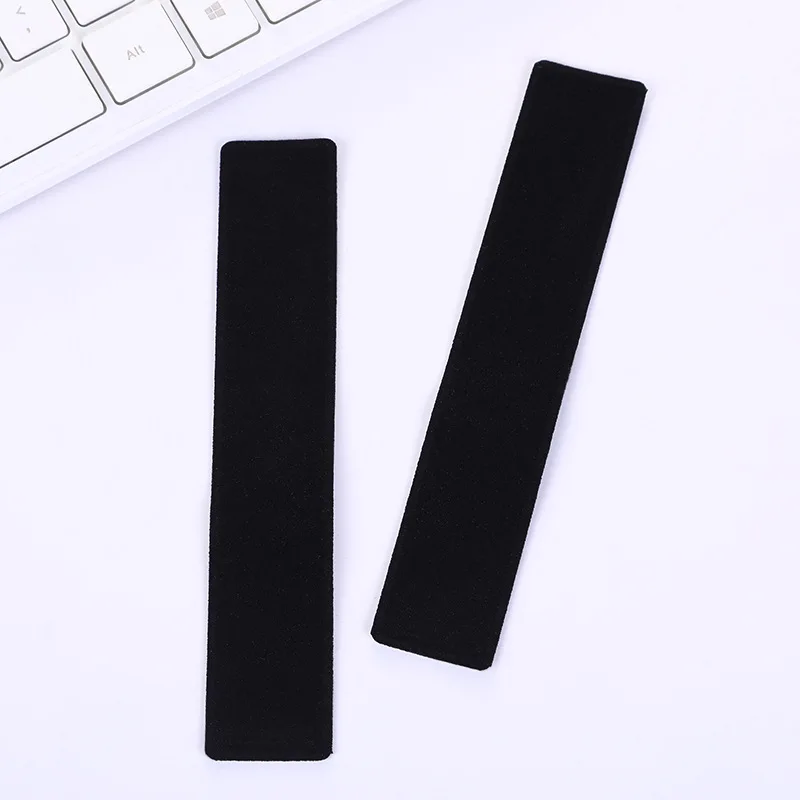 10PCS Flannelette Crystal Pen Bag Flocking Pen Bag Square Rounded Corner Pen Bag