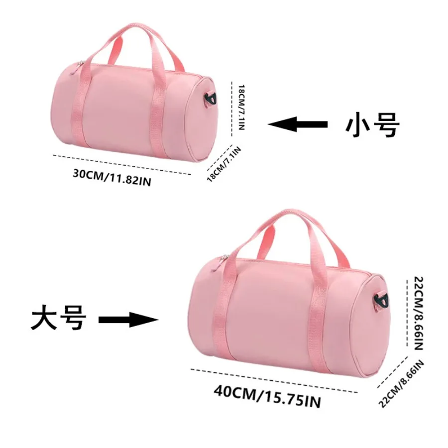 Pink Travel Duffel Bag, Lightweight Gym Tote - usage example