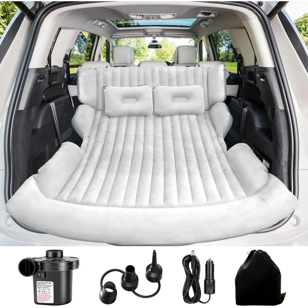 

SUV Air Mattr, Thickened Car Air Mattr, SUV Mattror Truck, Double-Sided Iatable car Bed with 2 Pillows & Air Pump, Car Camping M