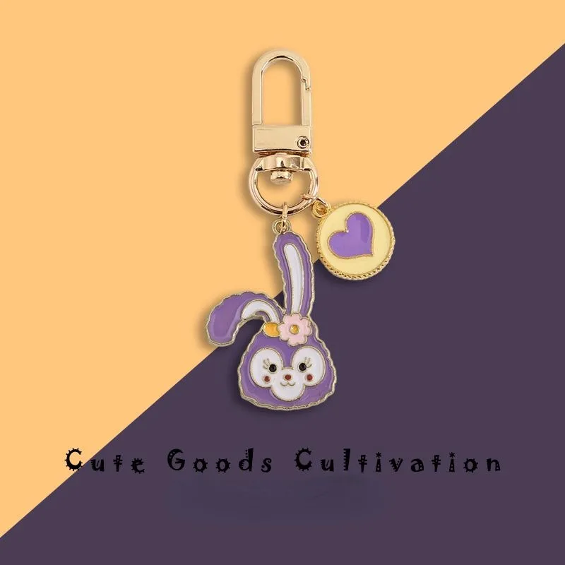 Disney Cute Stellalou Chip Dale New Creative Cartoon Animation Peripheral Small Portable Bag Keychain Decoration Pendant Gift