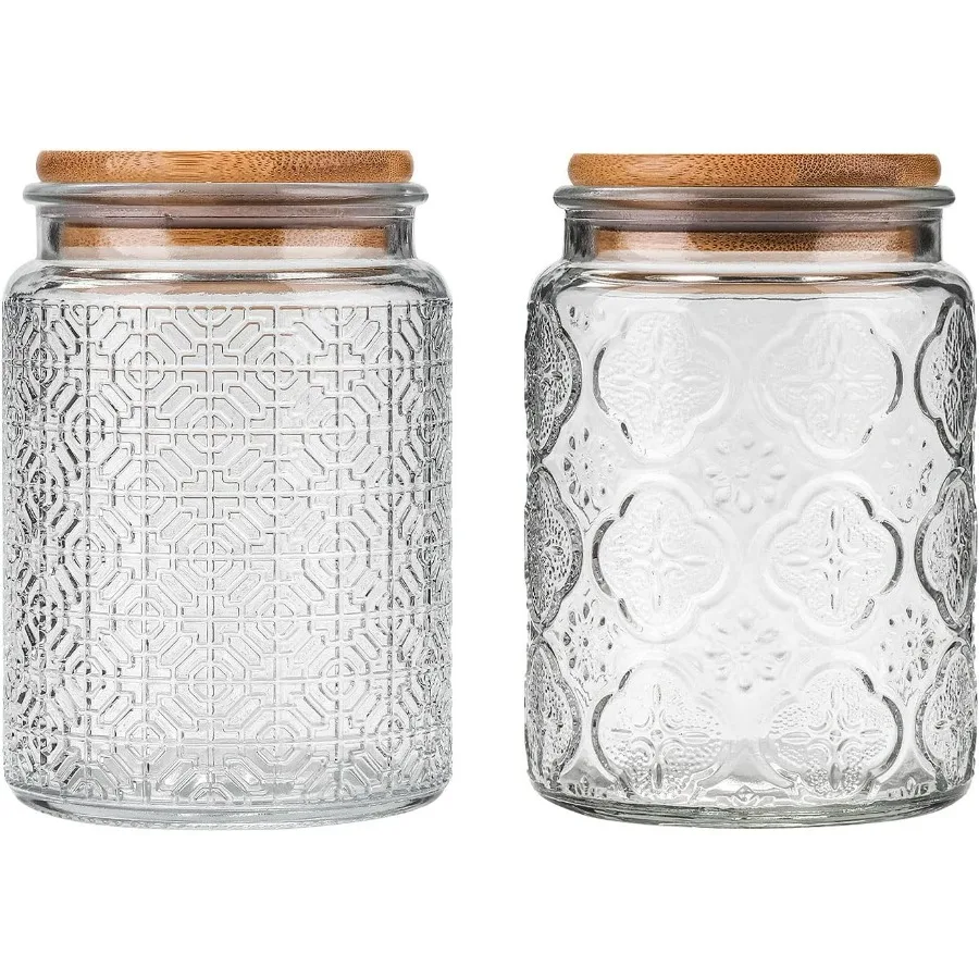 

WHJY Стеклянный контейнер для хранения с крышкой Герметичные стеклянные банки Сельский дом Чайная канистра Банка для собак для домашних животных Стеклянные конфеты Печенье Кофета