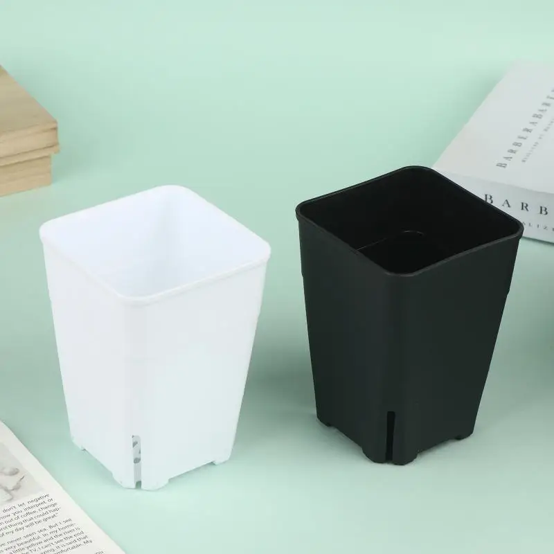Seedling Pots Square Plastic Plant Seeding Planting Cup Deep Nursery Tree Pot Flower Plant Container Pot Garden Grow Flowerpots view 4