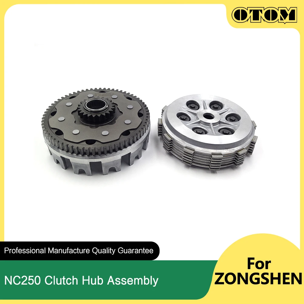

OTOM NC250 Motorcycle Clutch Hub Assembly Gear Center Drum Sleeve Outer Cover Transmission Disc Plate For ZONGSHEN MOTOLAND GR7