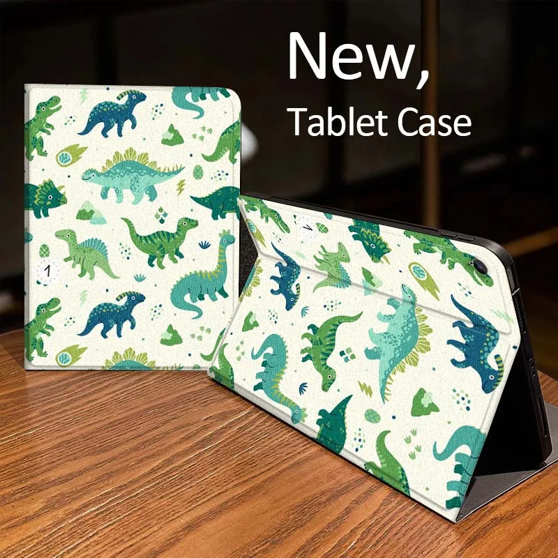 

Colorful Cartoon Dinosaur Tablet Case For Samsung Galaxy Tab A A7 A8 A9 A11 S6 S11 Lite Plus 10.1 10.4 10.5 Inch Cover