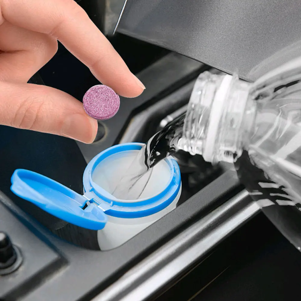 

10Pcs Car Windshield Cleaner Effervescent Tablets Solid Washer Agent Universal Automobile Glass Water Dust Soot Remover