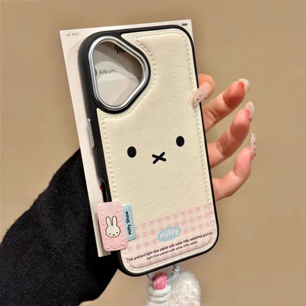 Miffy Rabbit Cartoon Cute Phone Case Is Suitable for Iphone16 15 14 13Promax Series Anti Drop Phone Protection Cases