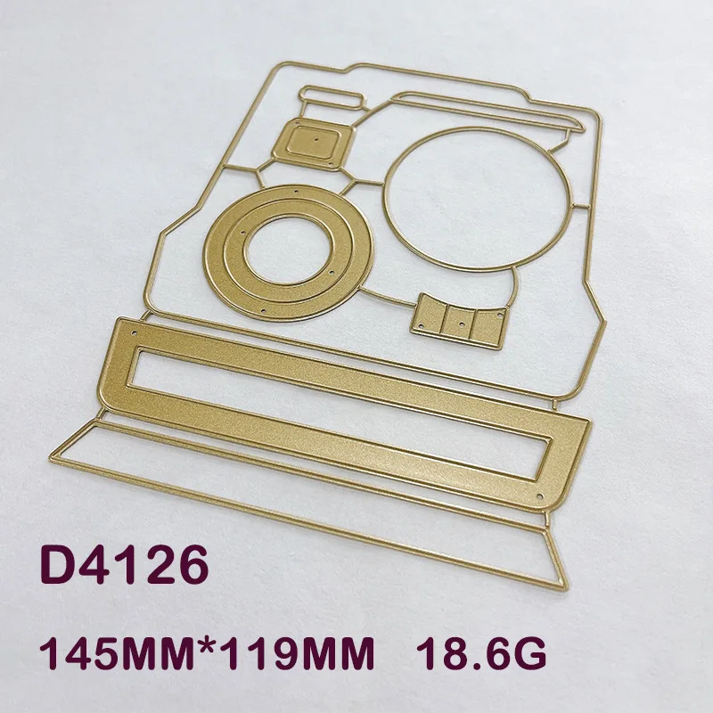 KLJUYP Cute Camera Photo Frame Metal Cutting Dies Stencils for DIY Scrapbooking/album Decorative Embossing DIY Paper Cards