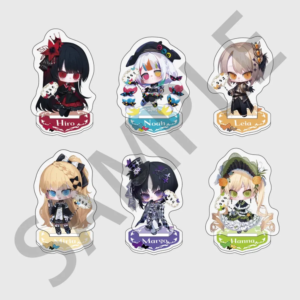Mahou Shoujo No Majo Saiban 10cm Sherry Tachibana Kurobe Nanoka Saeki Miria Acrylic Stand Model Keychain Desktop Ornament