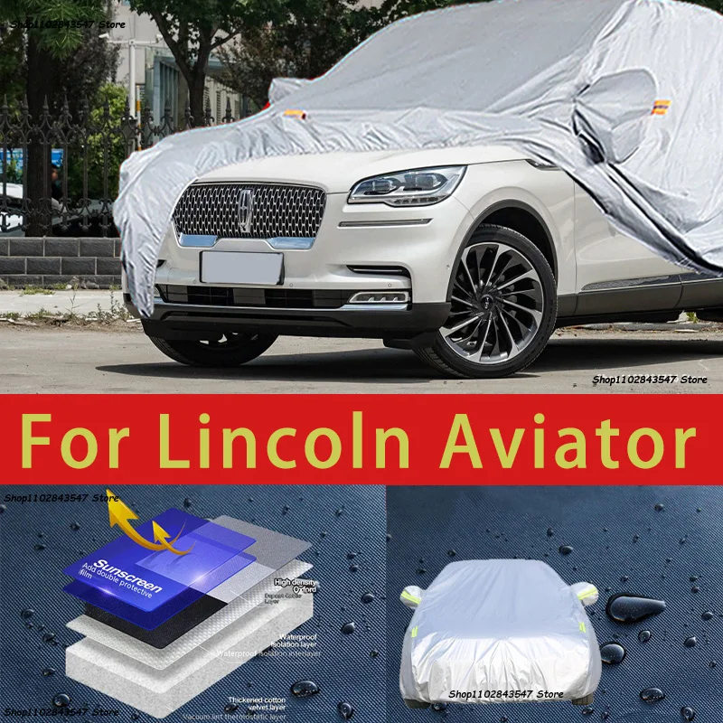 

For Lincion Aviator Outdoor Protection Full Car Covers Snow Cover Sunshade Waterproof Dustproof Exterior Car accessories