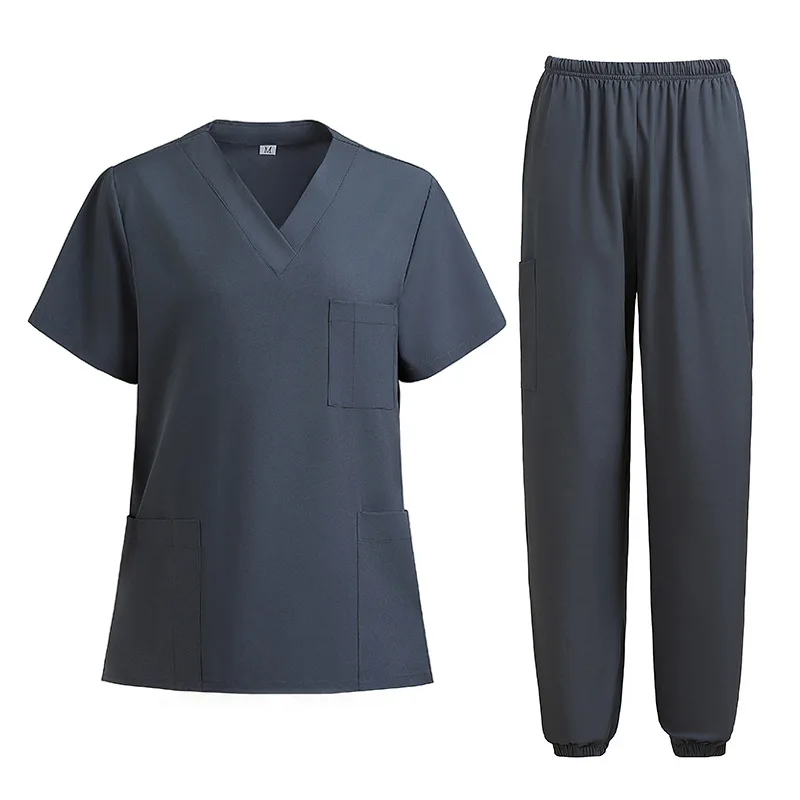 

Hand washing clothes Elastic quick-drying nurse hand brushing overalls Men's and women's isolation clothes set