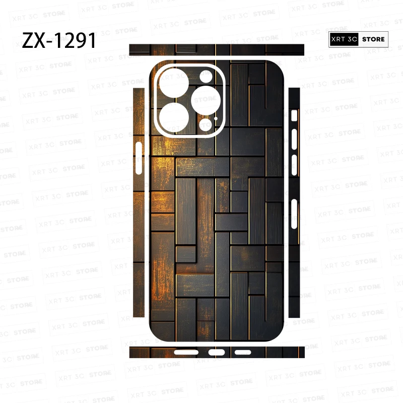 XRT Skin Sticker for iPhone16 15 Pro Max 14 13 17 Phone Sticker Back Film Side Frame Protector (Not Phone Case)