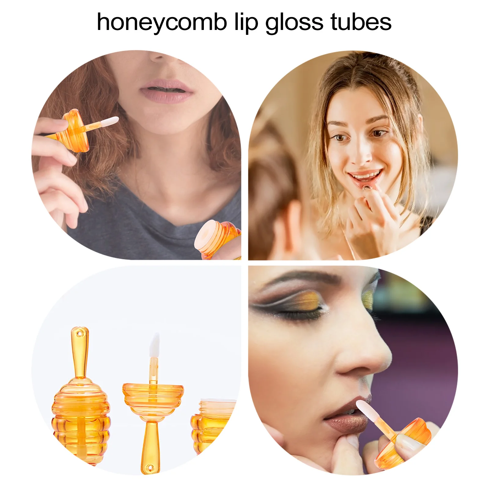 Tubes de brillant à lèvres en nid d'abeille, conteneurs rechargeables en plastique pour baume à lèvres, étanches, durables, bouteilles de rouge à lèvres rechargeables pour voyage, DIY, 20 pièces