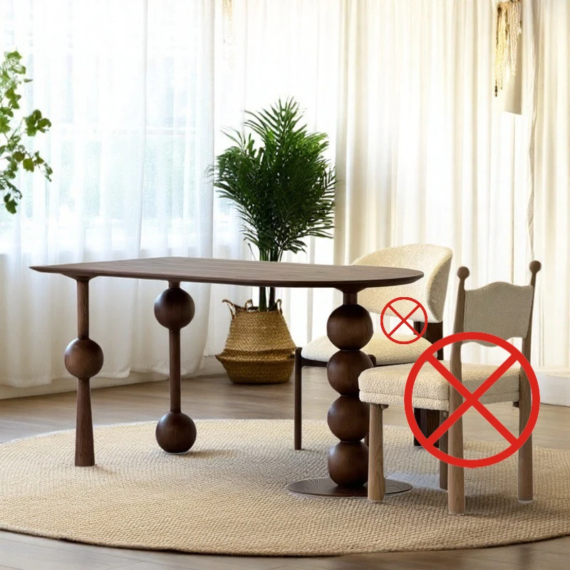 

Обеденный стол для французской квартиры, минималистичный повседневный кофейный чайный столик для отеля, нерегулярная поддержка, мебель для дома Tavolo Da Pranzo XY40CZ