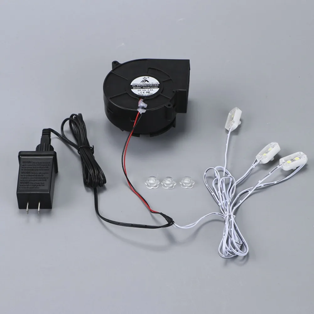 

Mini 12V 1.2A Inflatables Blower High Power LED Light Strings Air Blower Univesal Durable Blower Fan Holiday Display