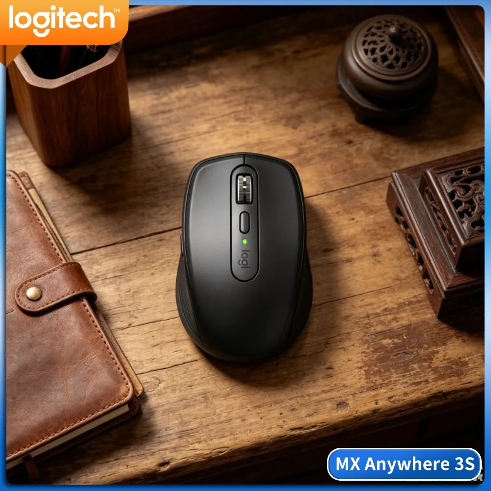 High-Performance MX Anywhere 3S - 8K DPI, Hyper-Scroll, Multi-OS, Great For Art Studio & Corporate Office Work