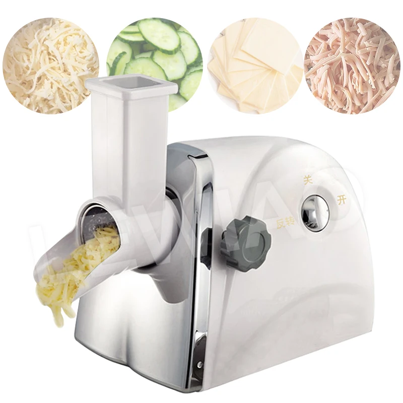 LEWIAO Electric Cheese Ham Grater Commercial Butter Slicer Shredder 300w Vegetable Shredded Slicing Machine