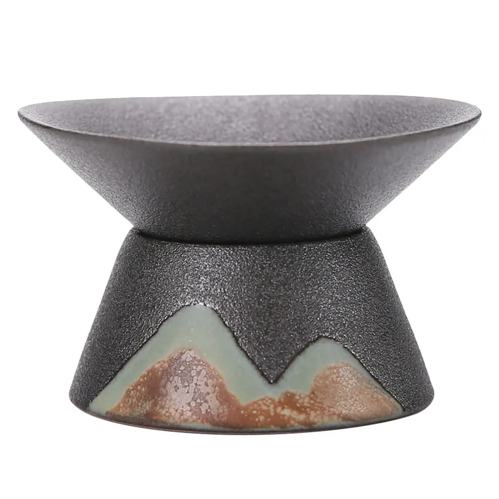 

Ceramic Tea Strainer Exquisite Craft Accessory Practical Design Stable Bottom Convenient for Home and Tea Rooms