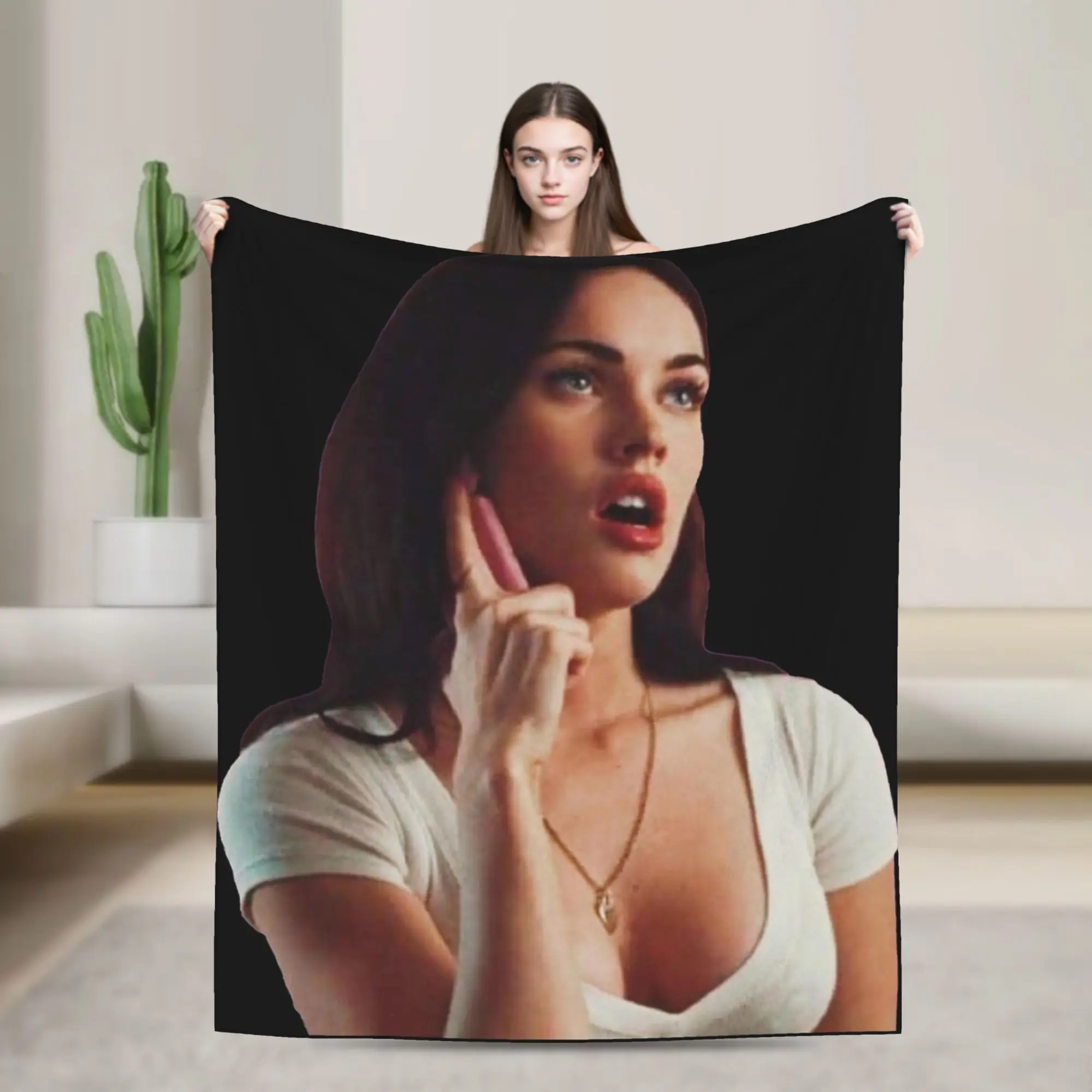 Jennifer's Body Megan Fox Blanket Flannel Textile Decor  Portable Soft Throw Blankets for Home Couch Quilt