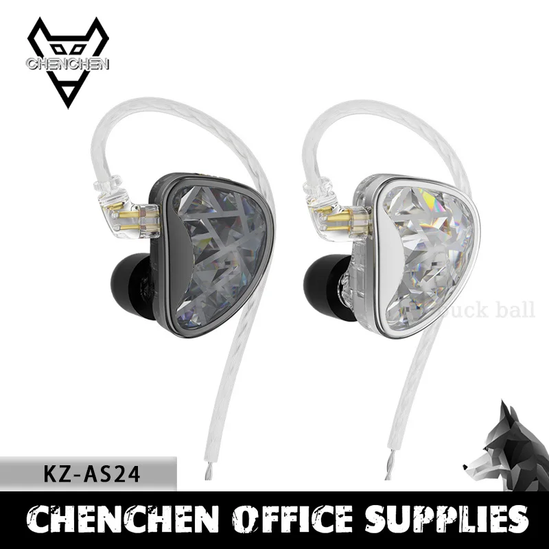 

Kz As24 Earphone Units 12 Armature Hifi In Ear Earphones Dj Noise Cancelling Earbud Adjustable Tone Headset Monitor Custom Gifts