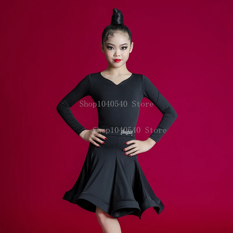 Sukienka do tańca towarzyskiego dla dzieci, standard krajowy, wiele kolorów, sukienka konkursowa dla dziewczynek do tańca latynoamerykańskiego, kostiumy do występów dla dzieci.