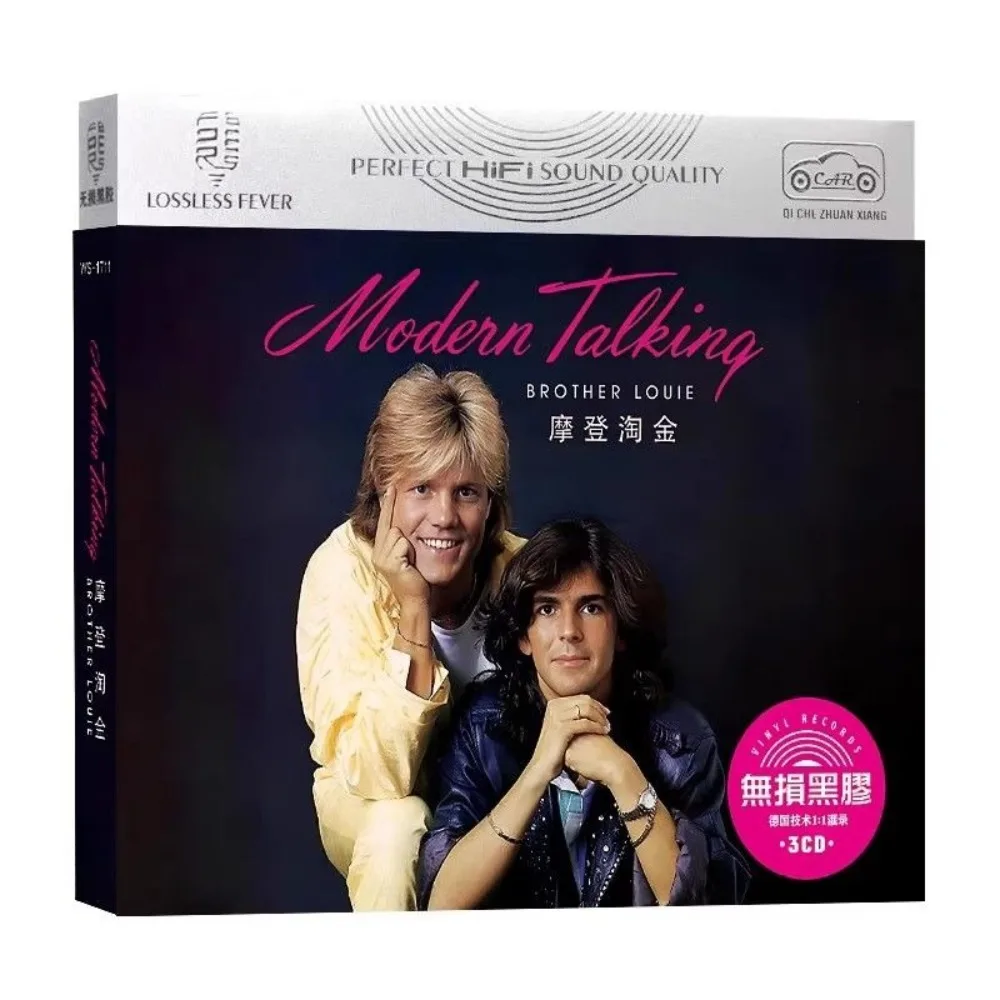Modern Talking 3CD - "Cherie Lady" Western Pop English Hits - Vinyl Sound Disc for Car & Home Audio