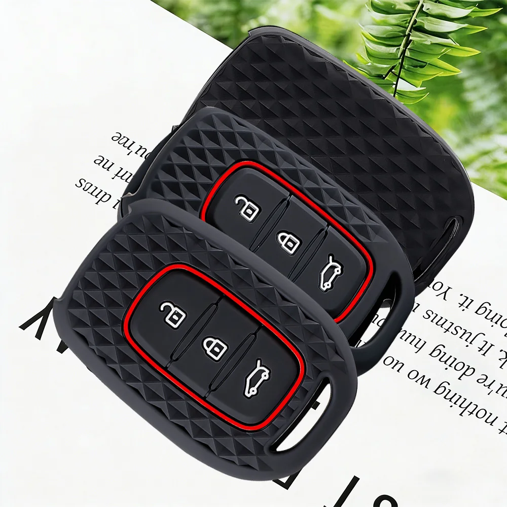 For Renault Koleos Megane Fluence Dacia Duster Logan Sandero 2020 2019 2018 Silicone Key Fob Cover Case Shell Holder 3 Button