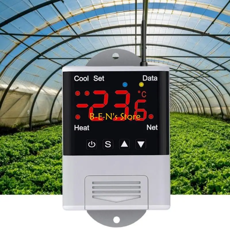 

Y1AD WIFI Thermostat 110V-230VAC 10A Digital Temperature Controller 2 Outputs