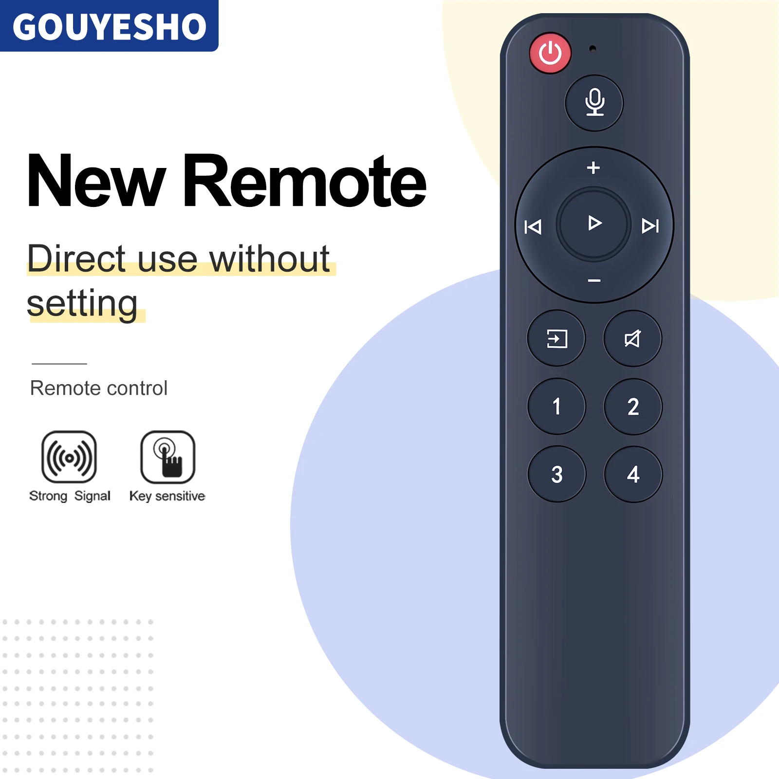 For WiiM Mini Pro Plus AirPlay 2 Receiver Audio Streamer Voice Remote Control