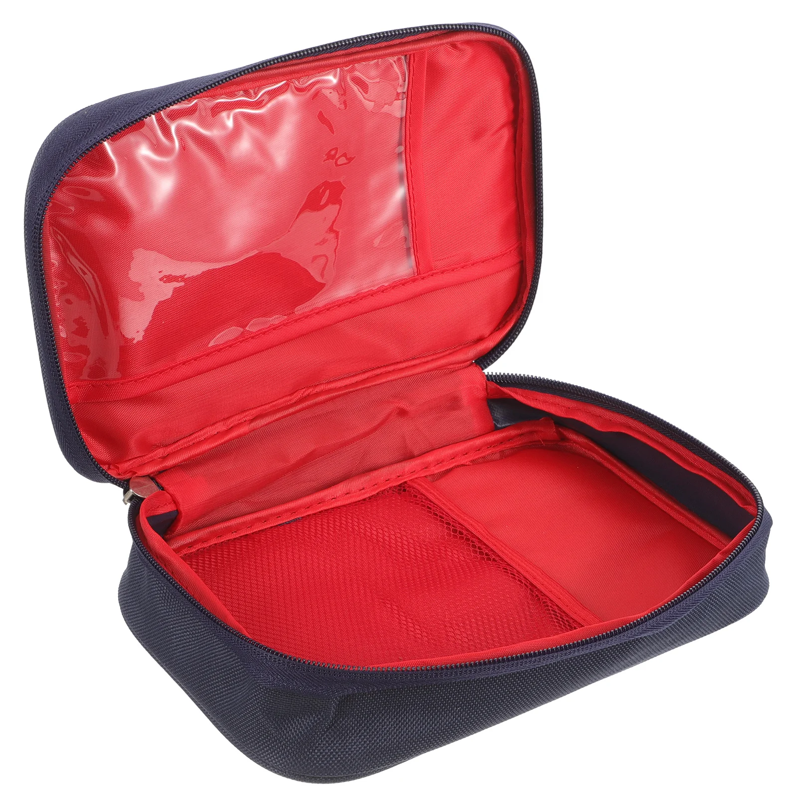 

Large Portable First Aid With Zipper Durable Oxford Cloth Travel Pouch For Camping Hiking Household Emergency Supplies