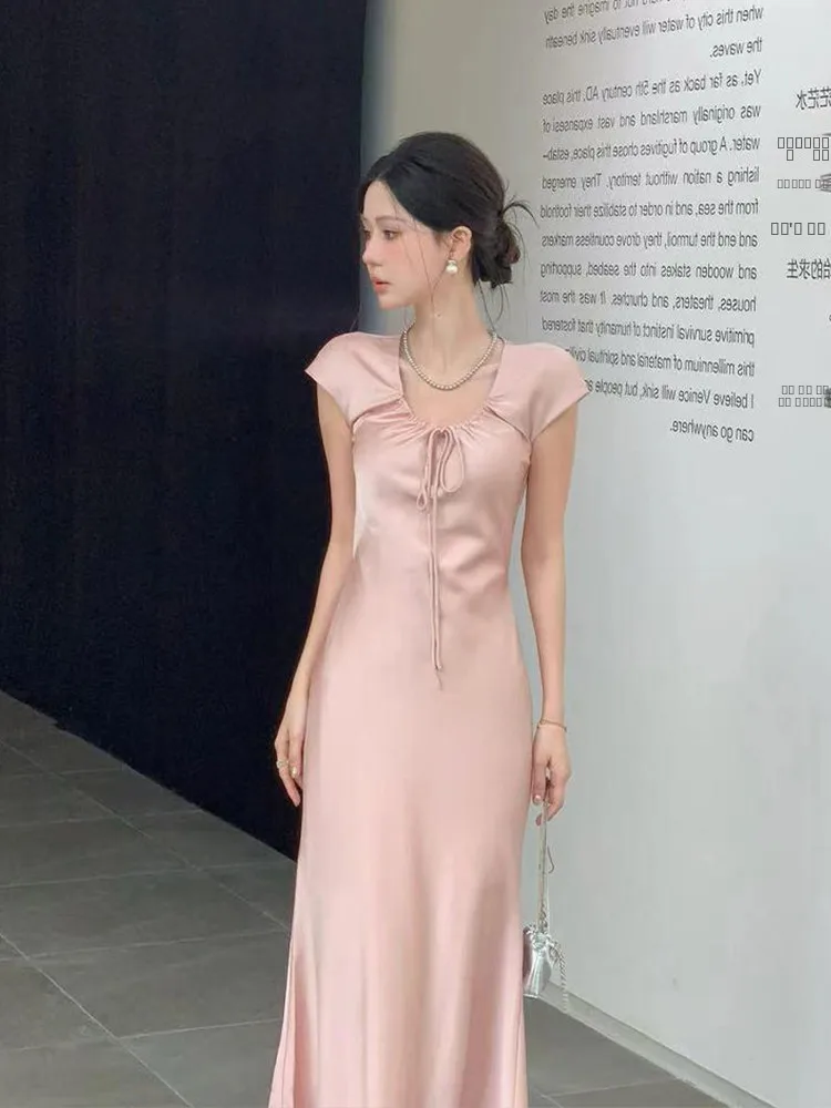 

XZY Ele plus Size Svel Dr Женское летнее платье премиум-класса Pure Desire, длинное, повседневное, приталенное, из полиэфирного волокна