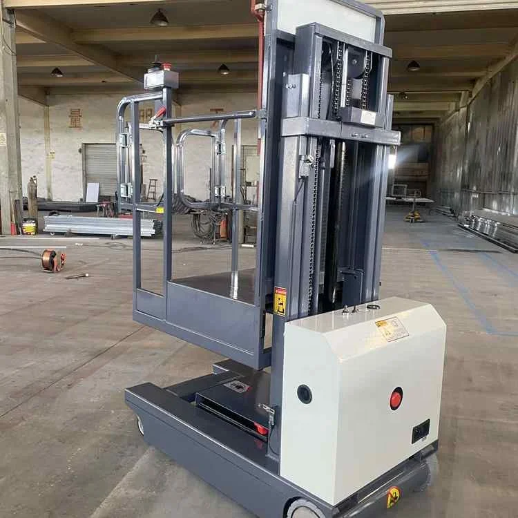 Everlift Electric Order Picker Elevated Work Platforms 3m 4m 5m 300kg Semi Electric Order Picker Capacity Supermarket