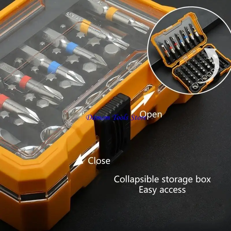 57be Qualitätsschraubendreher Bit Set 50 pcs Torx, flach, quadratisches Schraubendreher -Werkzeug