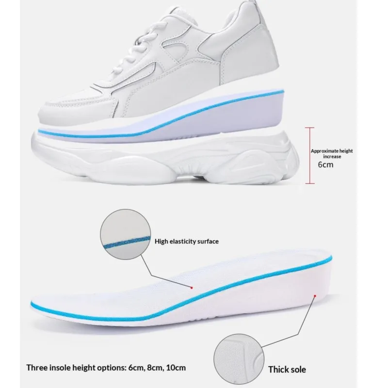 7cm Hidden Height Increase Unisex Platform Dad Shoes Big Size Full Leather Breathable Outdoor Daily Sports Elevator Sneakers2026
