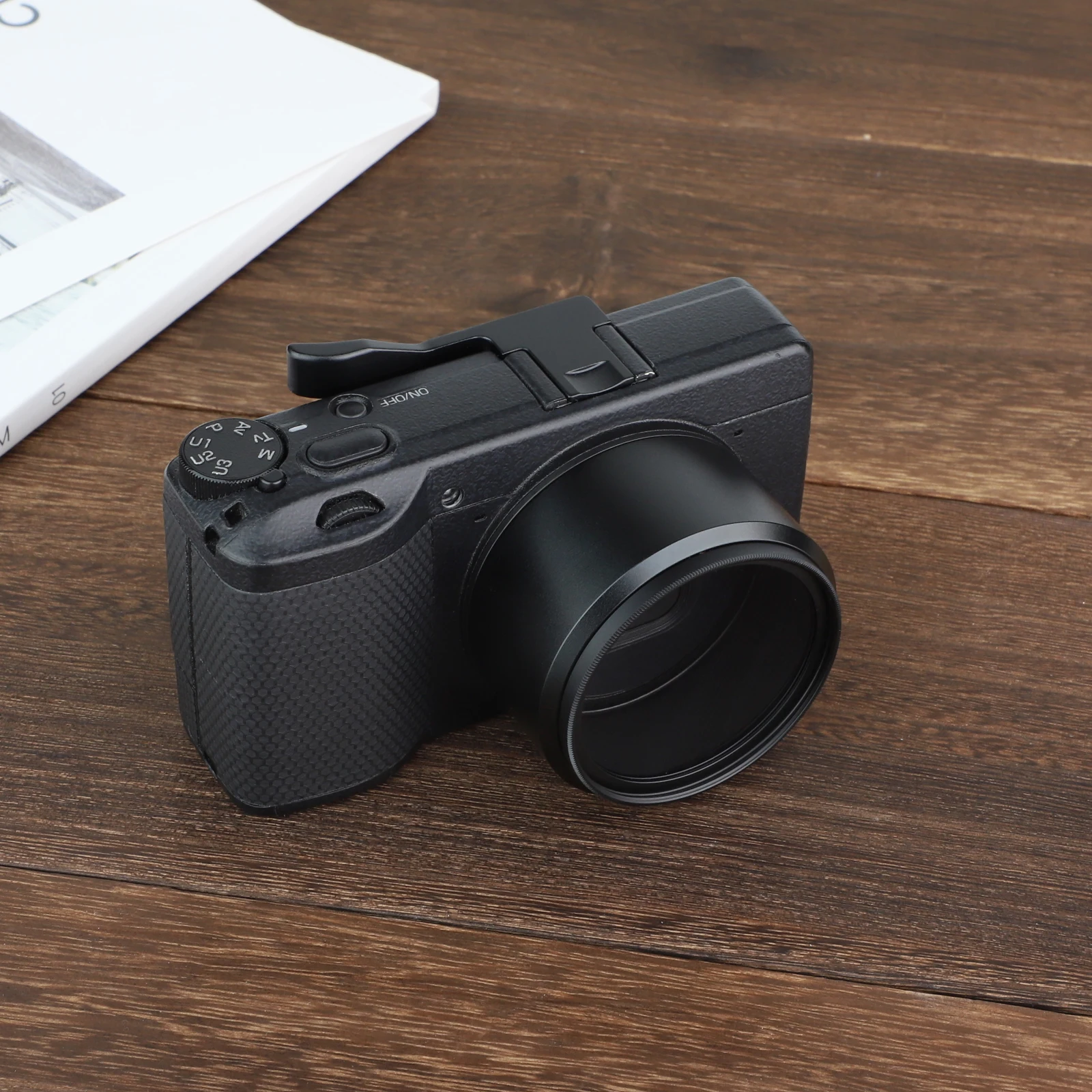 Haoge THB-GR3B Metal Hot Shoe Thumb Up Rest Hand Grip for RICOH GR