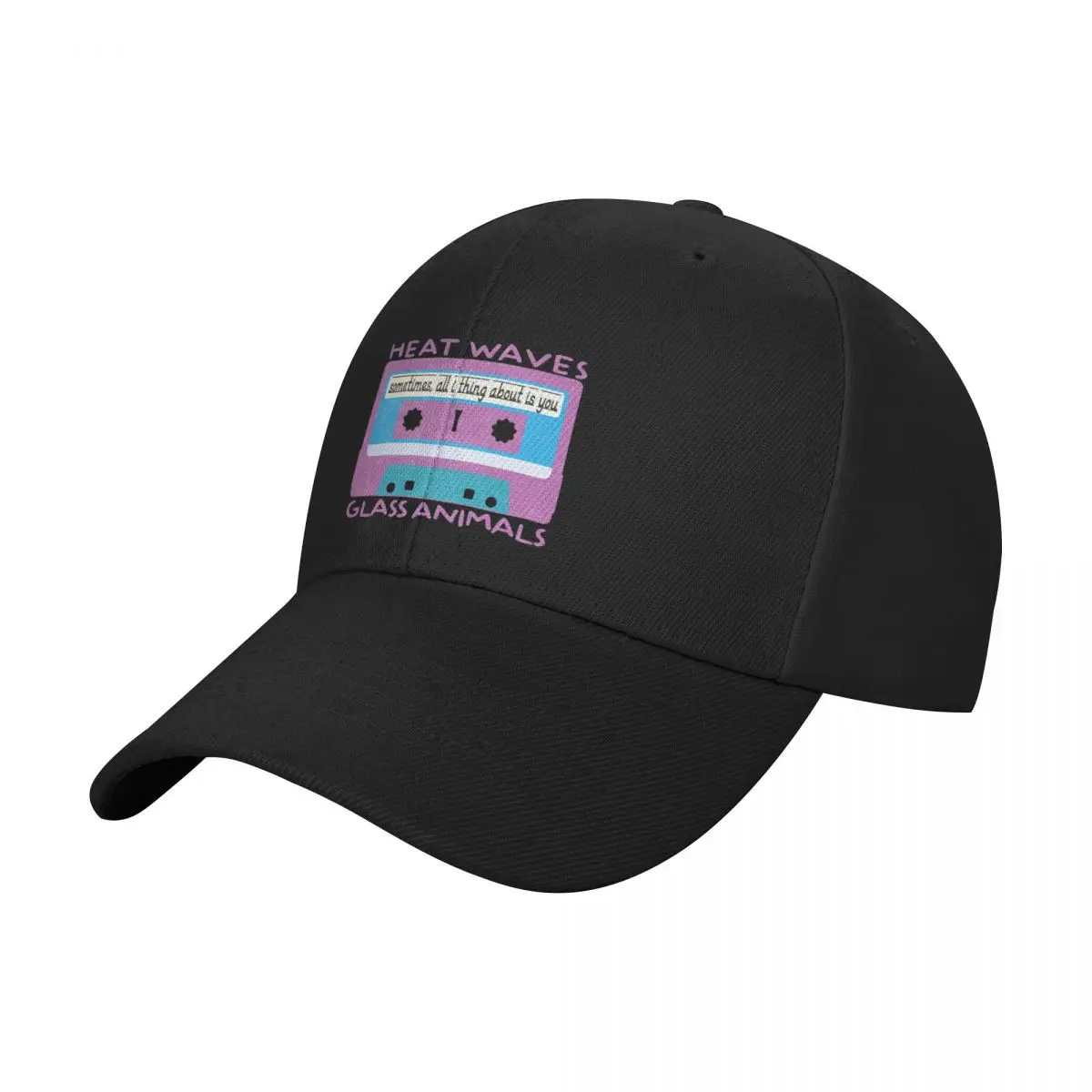 Vintage Retroheat waves glass animals Baseball Cap hard hat fun hats New Hat Rugby Female Men's